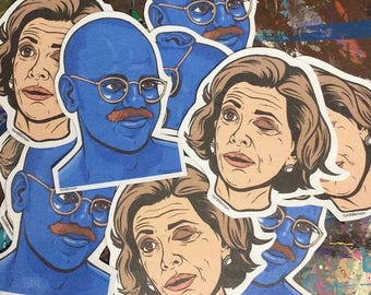 Tobias Funke and Lucille Bluth Sticker Pack