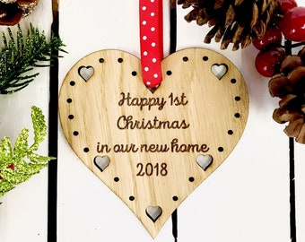 First Christmas new home ornament housewarming gift our first home first home ornament new house ornament new home gift new house gift 3CD