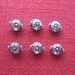 Sterling silver flower beads