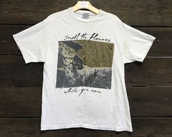 Vintage 1991 U2 Smell The Flowers While You Can Tee