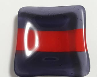 Fused Glass Small Square Dish