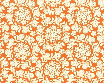 Petit Henna Garden Orange Sandi Henderson Michael Miller Fabric, Choose your cut