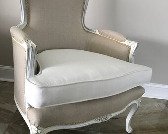Elegant Antique French Bergere Chair