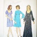 Boho Chic Retro 1970s Dress Pattern Style 4278 Size 10 - Medieval look, maxi dress, high waisted. low neckline, stand collar, puffed sleeves