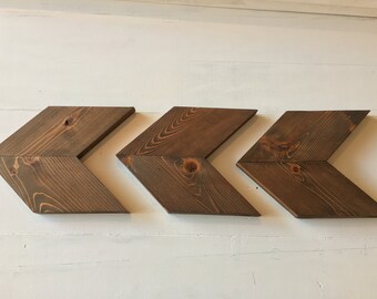 Rustic Wooden Chevron Arrows