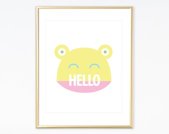 Digital Download Print - Hello Frog Art Print