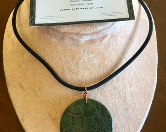 Authentic Jerome, AZ Core Sample Pendant