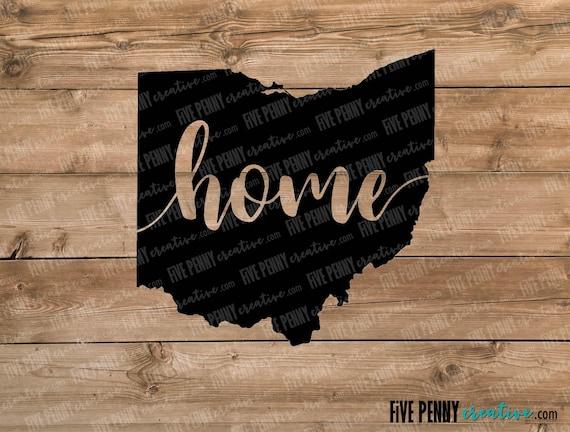 Download Ohio Home State SVG PNG EPS Cricut Silhouette cutting