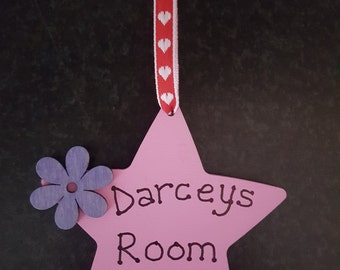 Handmade Personalised Hanging Star