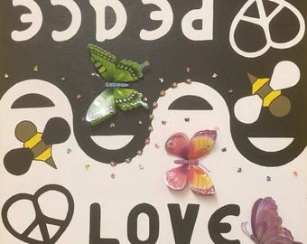 Peace And Love - Acrylic Painting