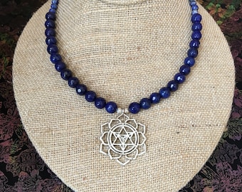 Lapis Lazuli Merkaba Necklace