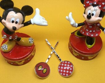 Oh My! - mouse Disneybound bobby pins. Hair slides, grips.