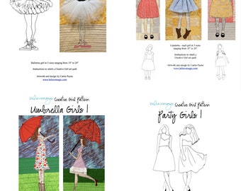 4 Creative Girl Patterns - Digital Download