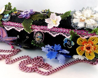 Handbag, bag, evening bag, shoulder bag, clutch, bead embroidery