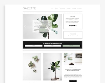 Gazette • Responsive Blogger Template • Fashion Blog Theme • Minimalist Blog Design.