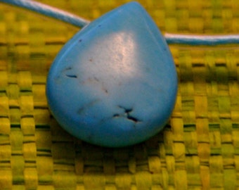 Dyed Howlite Turquoise Teardrop Beads, Gemstone Beads, Crystal Beads