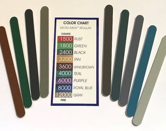 Micro-Mesh Assorted Polishing Soft Sticks. 9 Pack