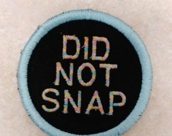DID NOT SNAP adult merit badge