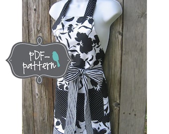 Women's Apron PDF (INSTANT DOWNLOAD Sewing Pattern)