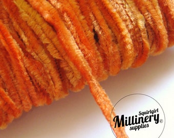Vintage 1960's-80's Orange Chenille Wire (for making your own veiling dots) 1 Metre