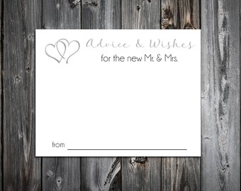 150 Hearts Advice and Wishes. Wedding Favors