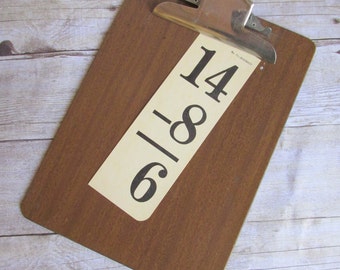 Vintage Faux Bois Clipboard