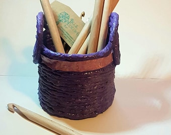 Wooden crochet needle. Wood Crochet Hook
