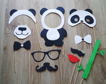 Accessories photobooth x 11 panda theme