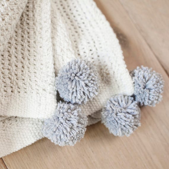 Cozy Pom Pom Throw | Pottery Barn