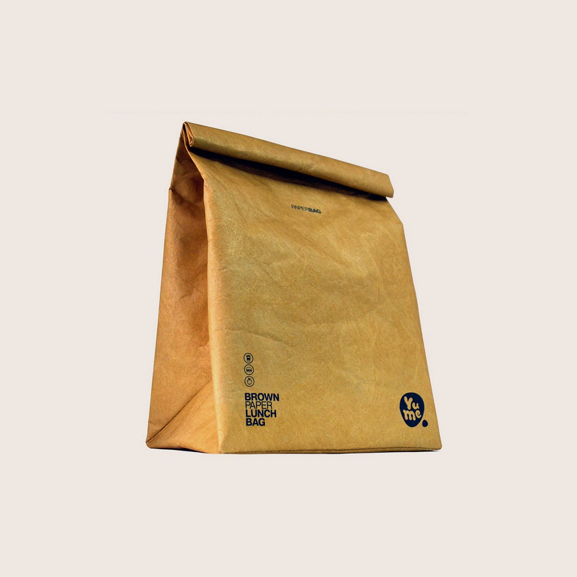 brown paper tyvek insulated lunch bag