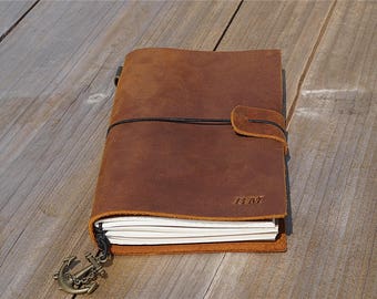 Mens gift Boyfriend gift groomsmen gifts Father's day Leather journal Birthday gift Anniversary gift mens personalized gift for father