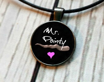 Mister Pointy Pendant Necklace, Buffy Summers, Sunnydale, Vampire Slayer Necklace, Buffy the Vampire Slayer,Mr. Pointy, Slayer Pendant,Faith