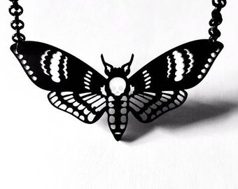 Deaths Head Moth Necklace