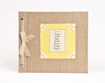 Baby Book - Baby Memory Book - Neutral, Unisex, Dream, Baby Album - Dream Wish Love Baby Memory Book - Hugs and Kisses XO Baby Memory Book