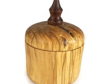 Hand turned lidded box