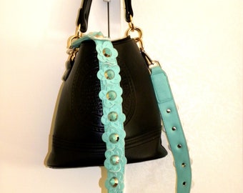 Strap bag faux leather handle