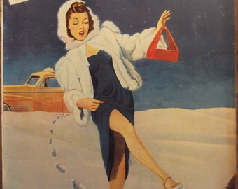 COLLIER'S MAGAZINE COVER February 23, 1946 Ready To Frame