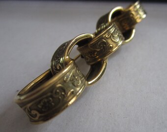 Vintage Sandor Co. Gold Tone Brooch Pin