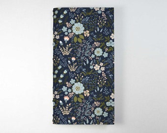 Travelers Notebook Insert - Blue Flowers. Bullet Journal, Midori Insert, Fauxdori Insert, Planner Insert, Traveler's Notebook Refill.