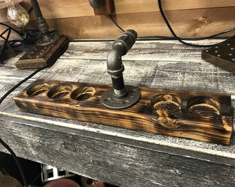 Hand Made Industrial Style Rustic Beer Flights For Bars, Resturants, or Home.