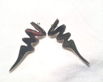Unique mexico 925 sterling silver earrings