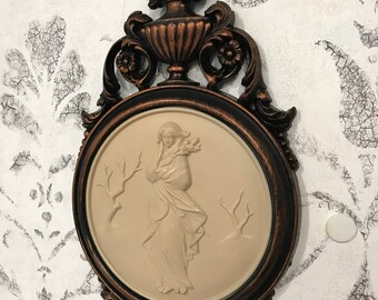 Shabby Chic Greek Goddess Wall Plaque