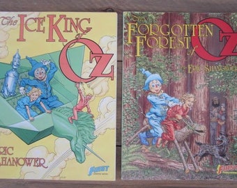 Two Vintage Oz Comic Books The Ice King Of Oz & The Forgotten Forest Of Oz By Eric Shanower
