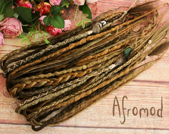 Double Ended Synthetic Dreads "Viking Mood Set" by Afromod
