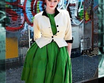 Vintage 60's Peplum Cream Blazer