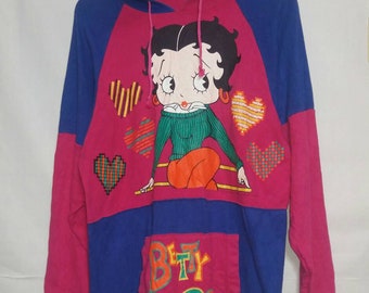 Vintage betty boop hooded LARGE SIZE
