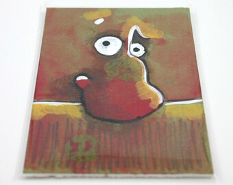 Green Monster Original Artist Trading Card