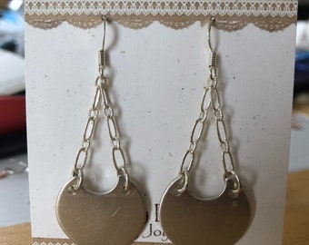 Sterling silver swing earrings