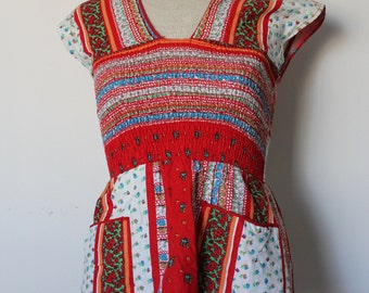 SALE 60s/70s boho top by Peppermill of California / xs