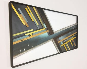 Mixed Media Wood Wall Art – 24 x 48